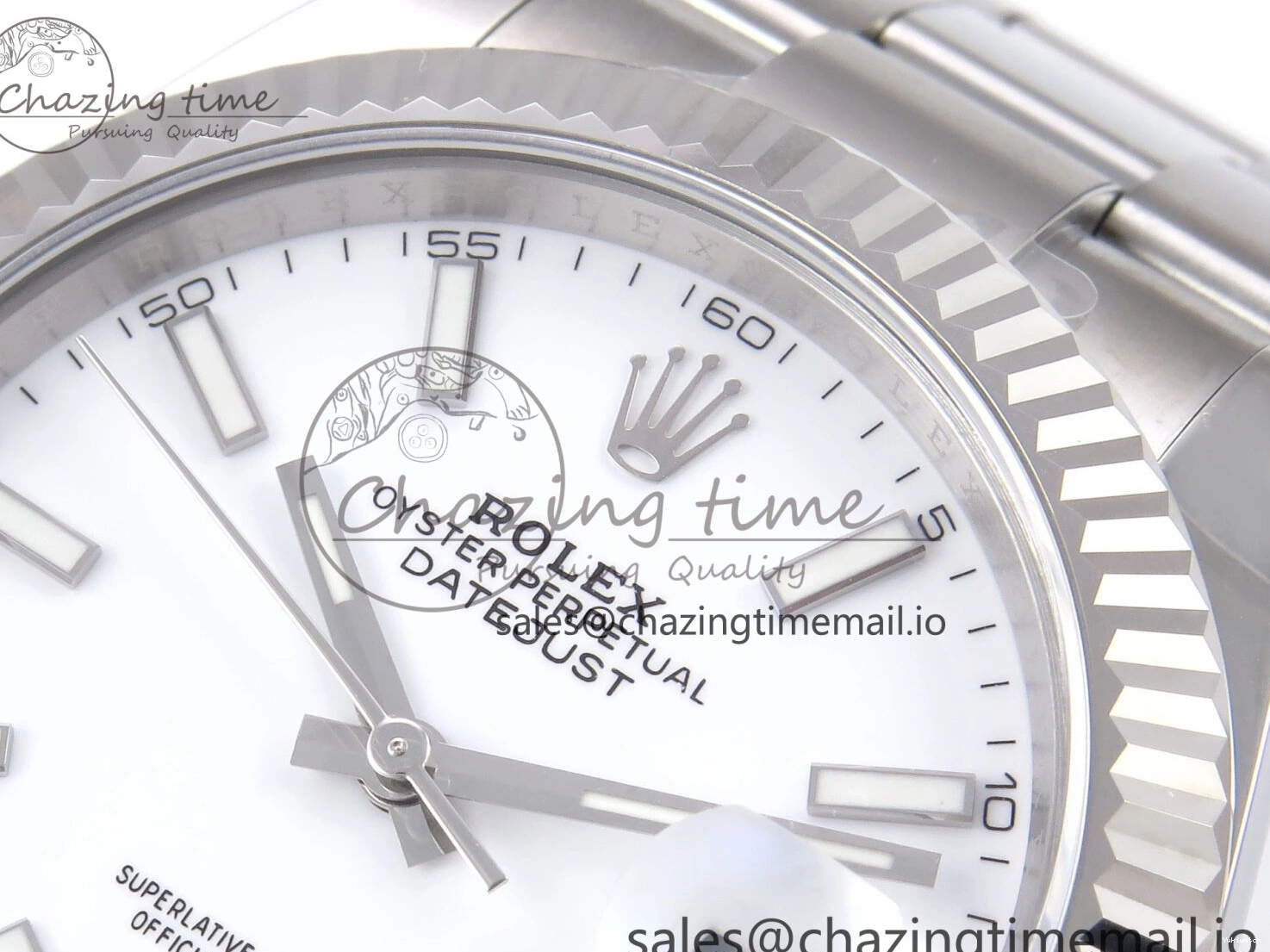 DateJust Dial on White Best 126334 41 Stick A3235 EWEF Bracelet Edition Oyster 0417